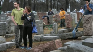 O cemitário Chesed Shel Emeth, em Saint Louis, foi vandalizado em 20 de fevereiro